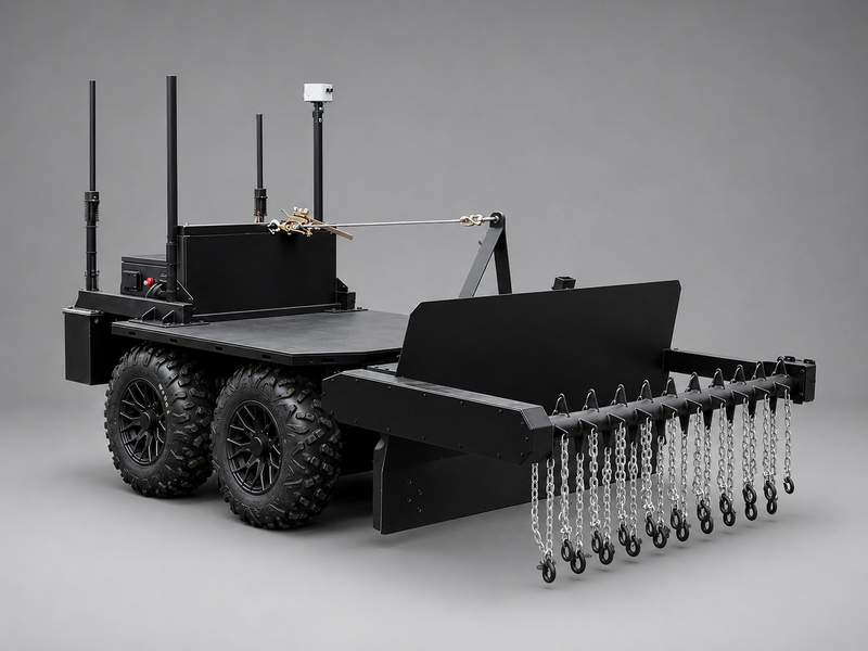 Robotic complex RATEL DEMINER